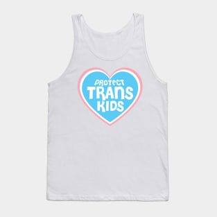 Protect Trans Kids - Heart Blue Pride Tank Top